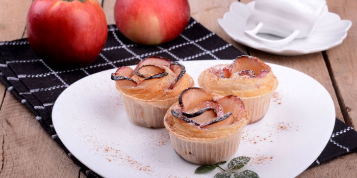 Lisnate ruže od jabuka